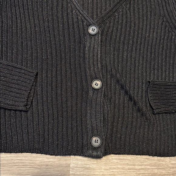 Free People Game On Cardigan — Black - Picture 5 of 9